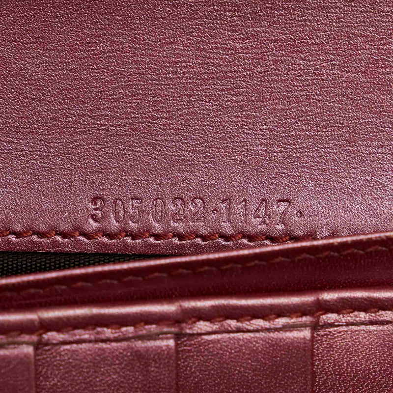 Gucci Microguccissima Patent Leather Long Wallet (SHG-22201)