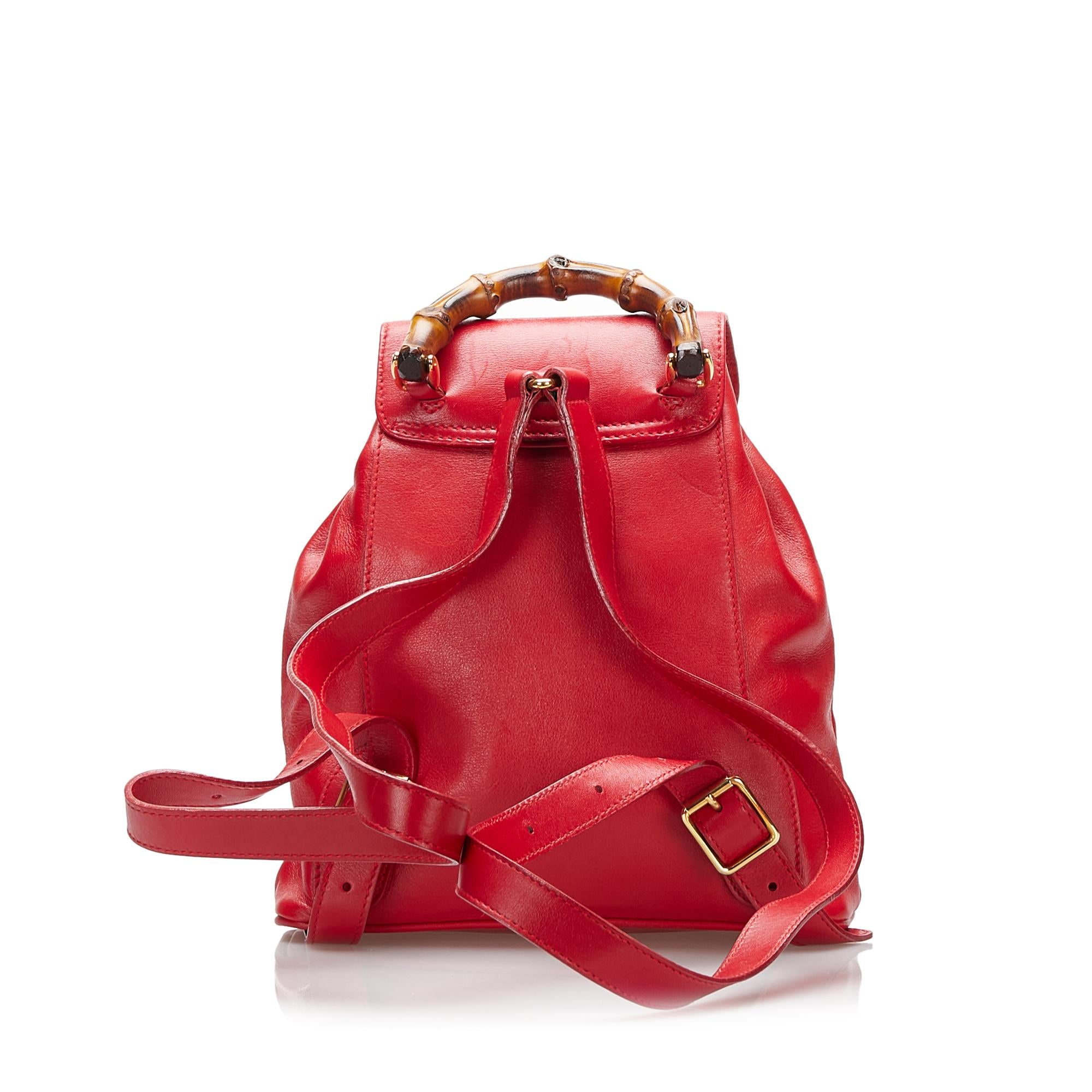Gucci Mini Bamboo Backpack (SHG-36845)