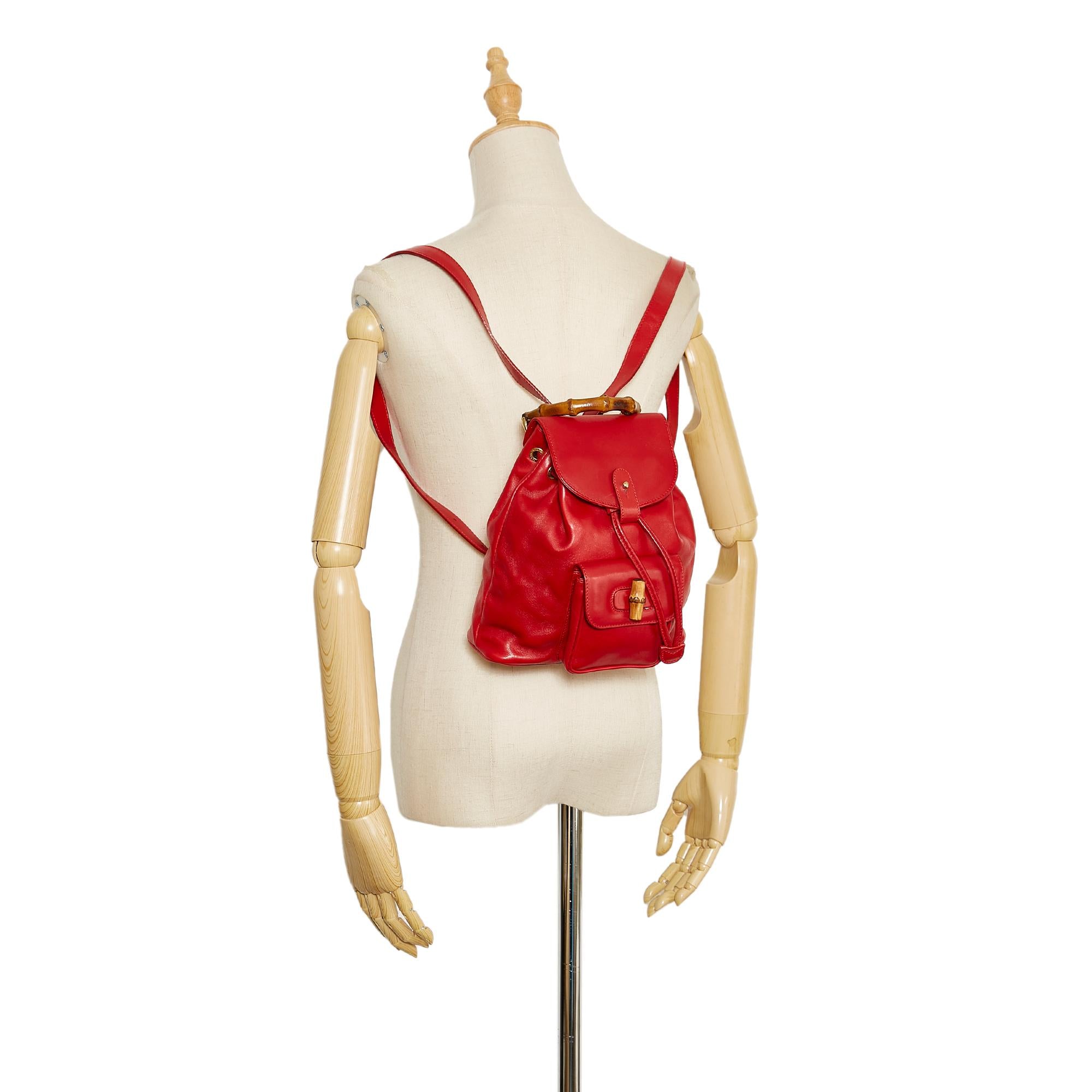 Gucci Mini Bamboo Backpack (SHG-36845)