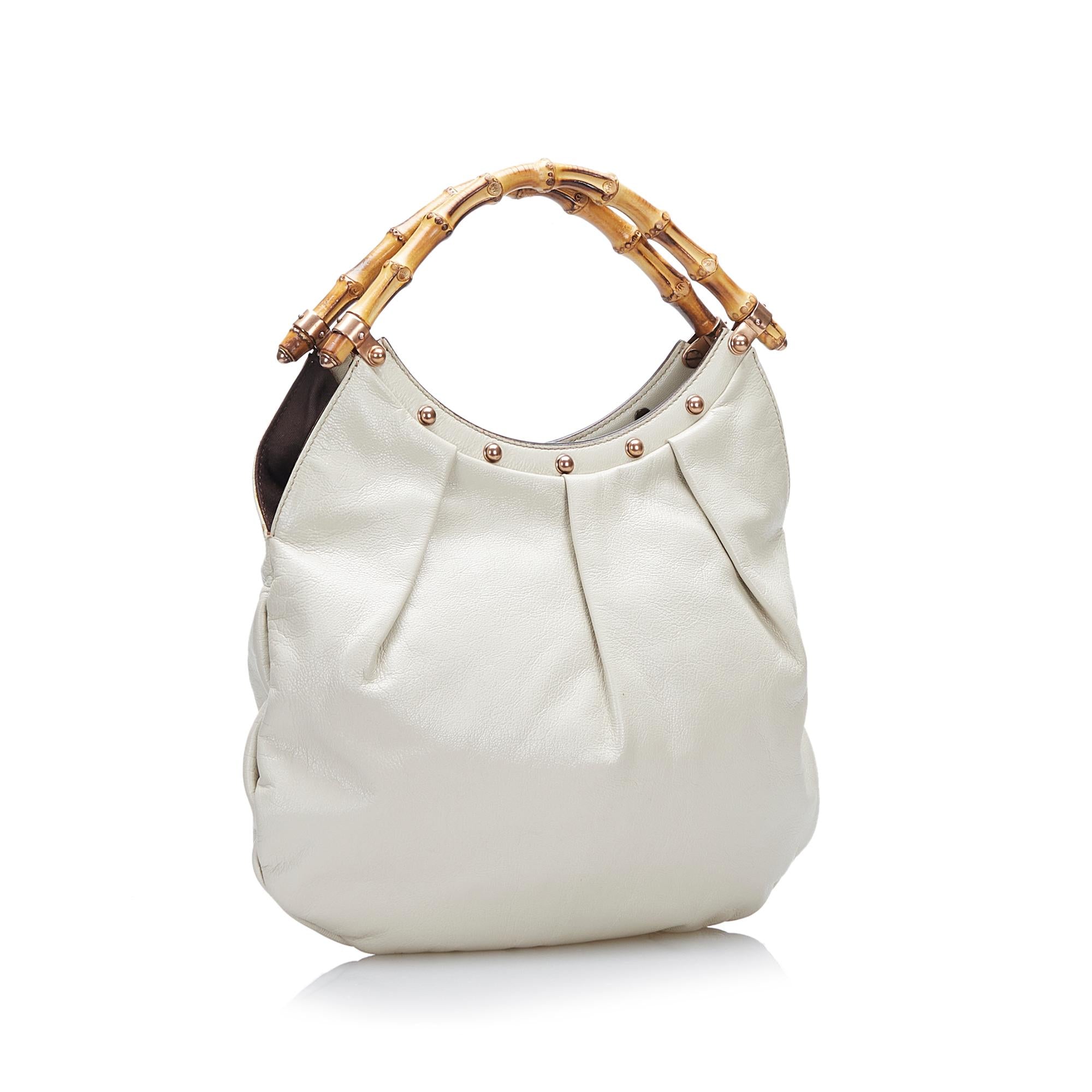 Gucci Mini Bamboo Studded Hobo (SHG-mfZiC7)