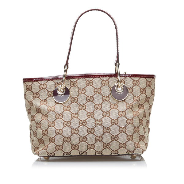 セール特価 Gucci Mini GG Canvas Eclipse Tote (SHG-b0nqz3) 小物