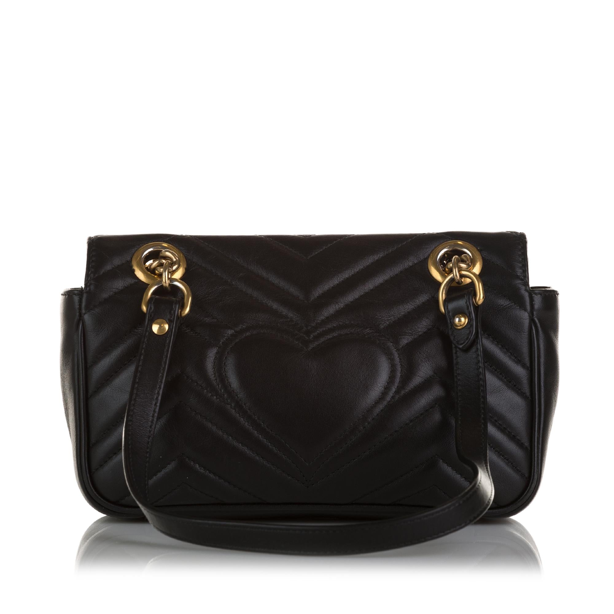 Gucci Mini GG Marmont Matelasse Crossbody (SHG-olqVD2)