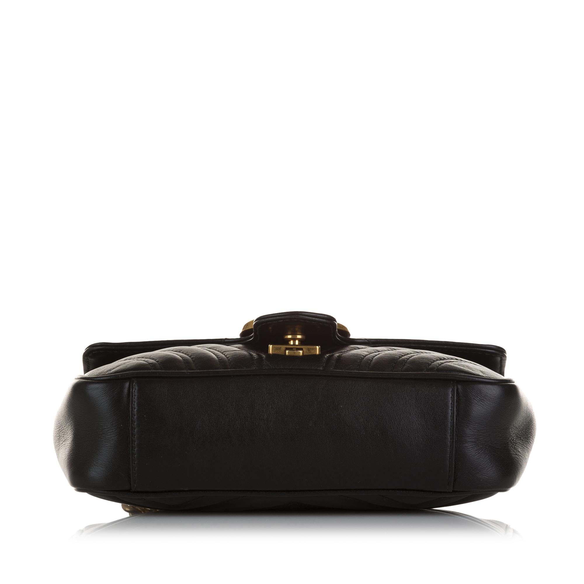 Gucci Mini GG Marmont Matelasse Crossbody (SHG-olqVD2)