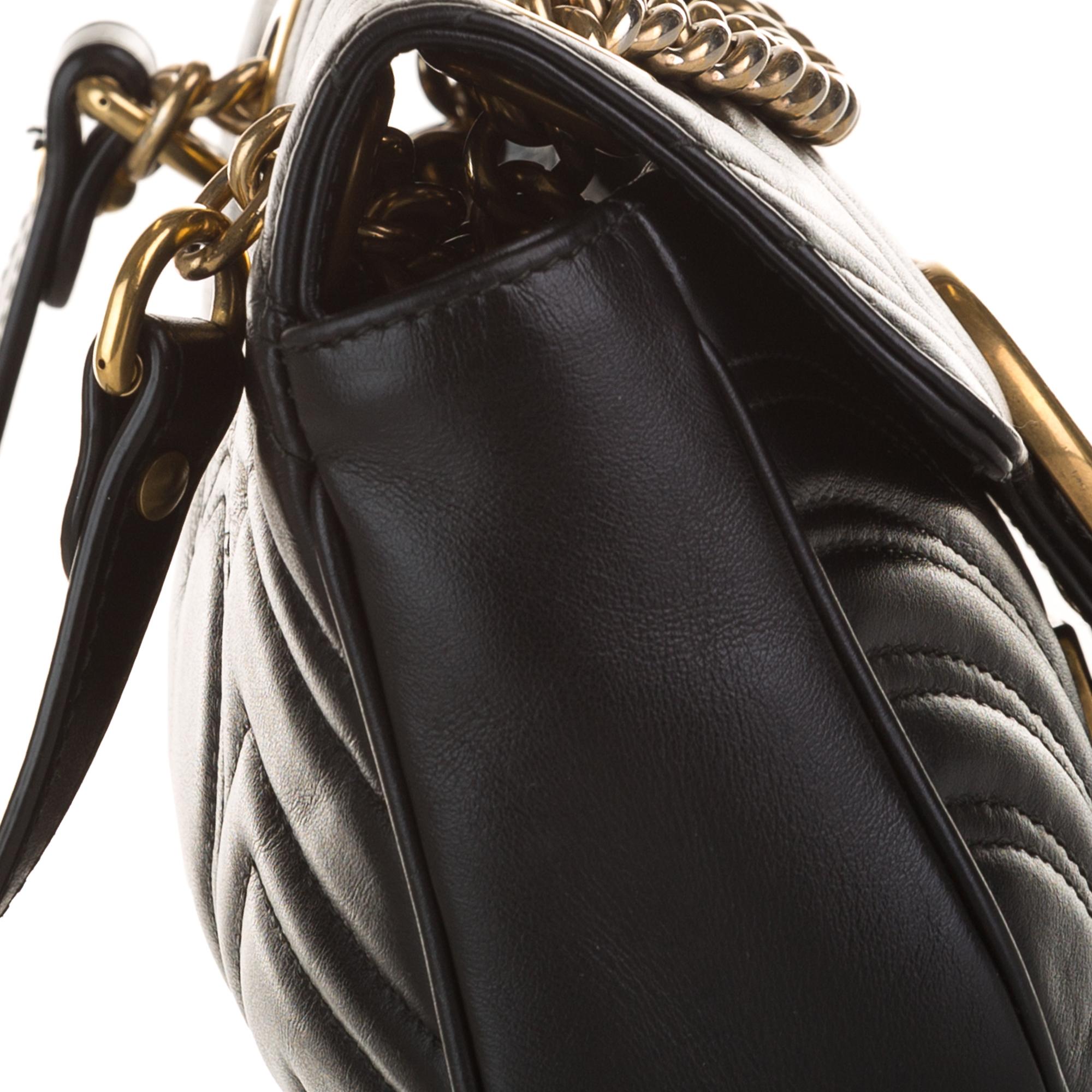 Gucci Mini GG Marmont Matelasse Crossbody (SHG-olqVD2)