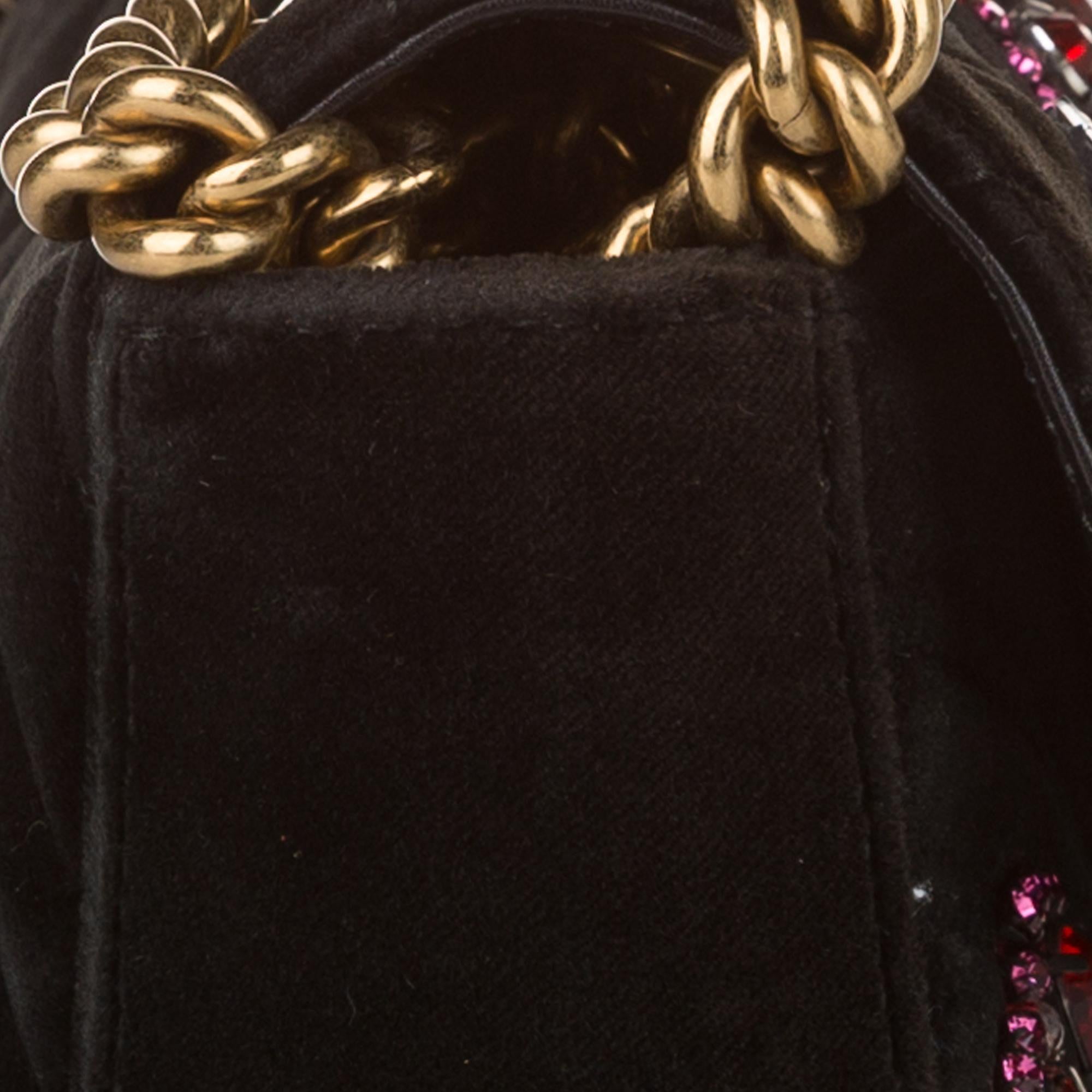 Gucci Mini GG Marmont Matelasse Velvet Crossbody Bag (SHG-32618)