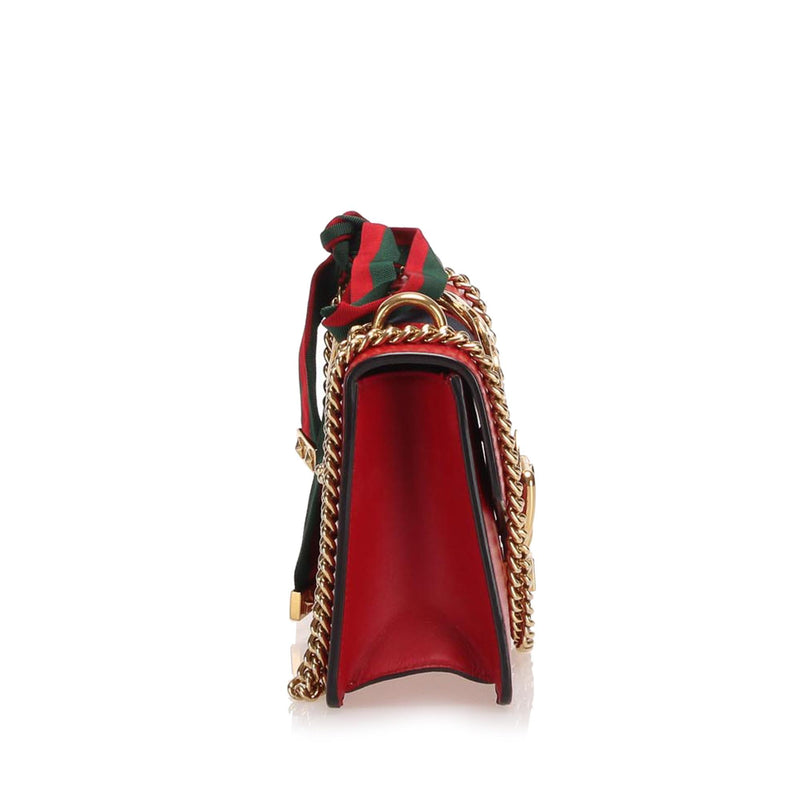 Gucci Mini Sylvie Leather Chain Shoulder Bag (SHG-22101)