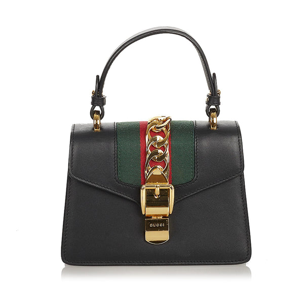Gucci Mini Sylvie Leather Handbag (SHG-25770)