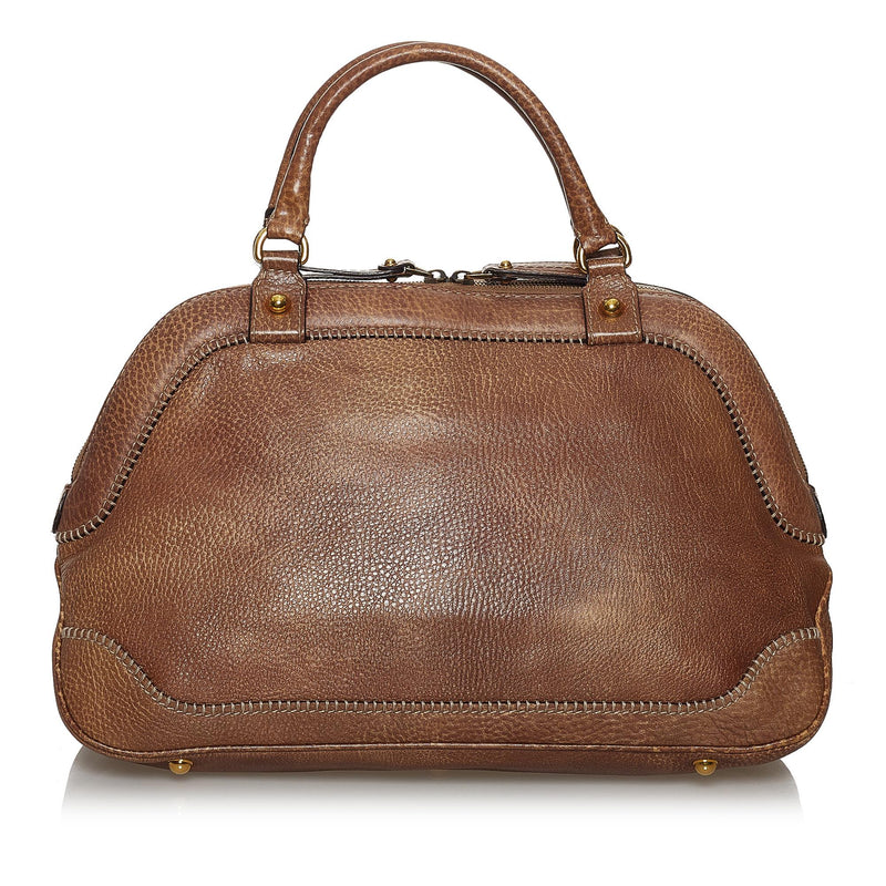 Gucci New Pelham Leather Handbag (SHG-37217)