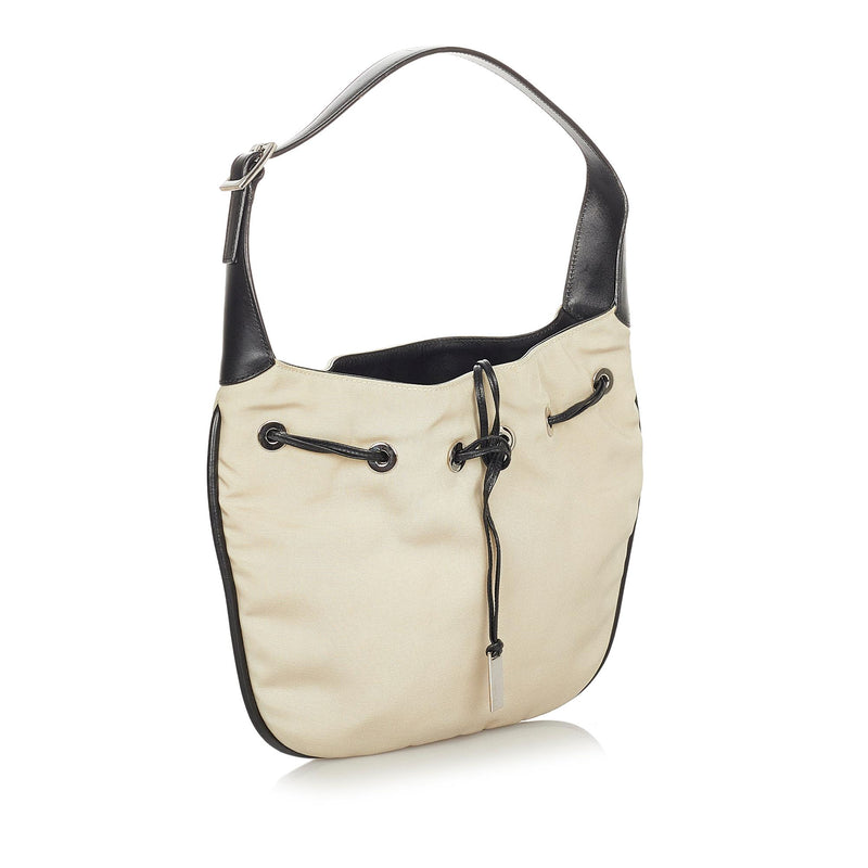 Gucci Nylon Drawstring Shoulder Bag (SHG-31853)