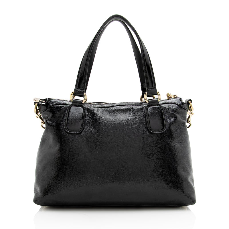 Gucci Patent Leather Soho Working Tote (SHF-22850)