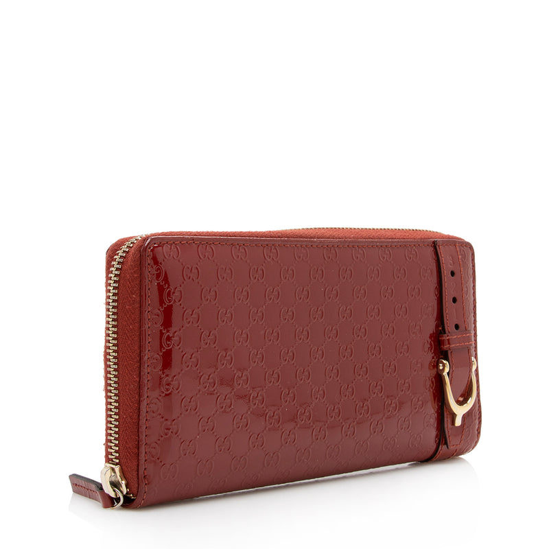 Gucci Patent Microguccissima Nice Wallet (SHF-16175)