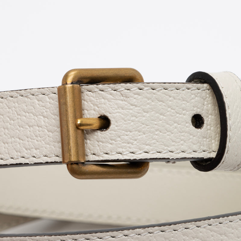 Gucci Pebbled Leather Bee Star Belt - Size 32 / 80 (SHF-Snm7Tt)