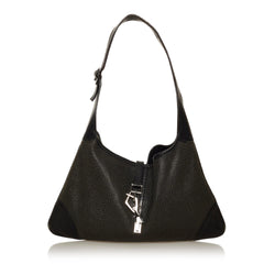 Gucci Perforated Jackie Leather Shoulder Bag (SHG-28887)