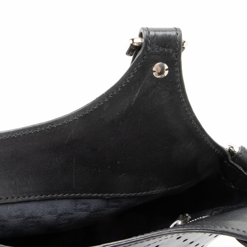 Gucci Perforated Leather Interlocking G Reins Satchel (SHF-23526)