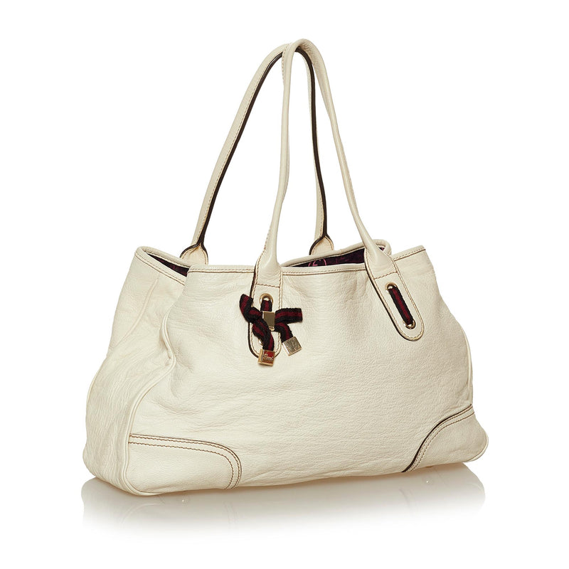 Gucci Princy Leather Tote Bag (SHG-29059)