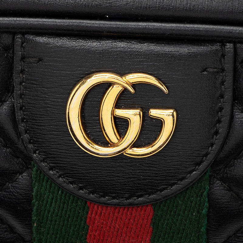 Gucci Quilted Leather Trapuntata Small Shoulder Bag (SHF-20469)