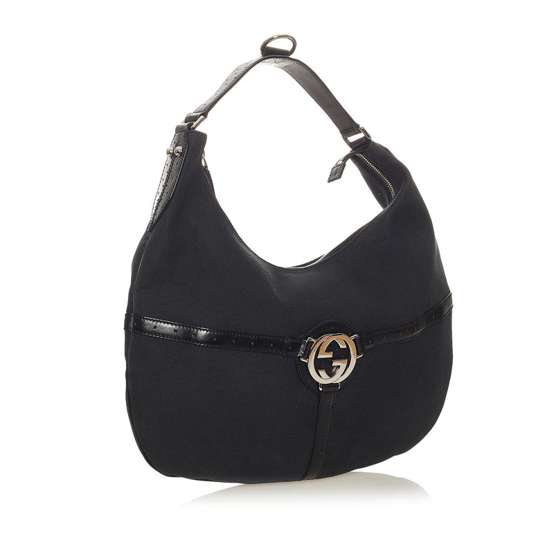 Gucci Reins Canvas Hobo Bag (SHG-27953)
