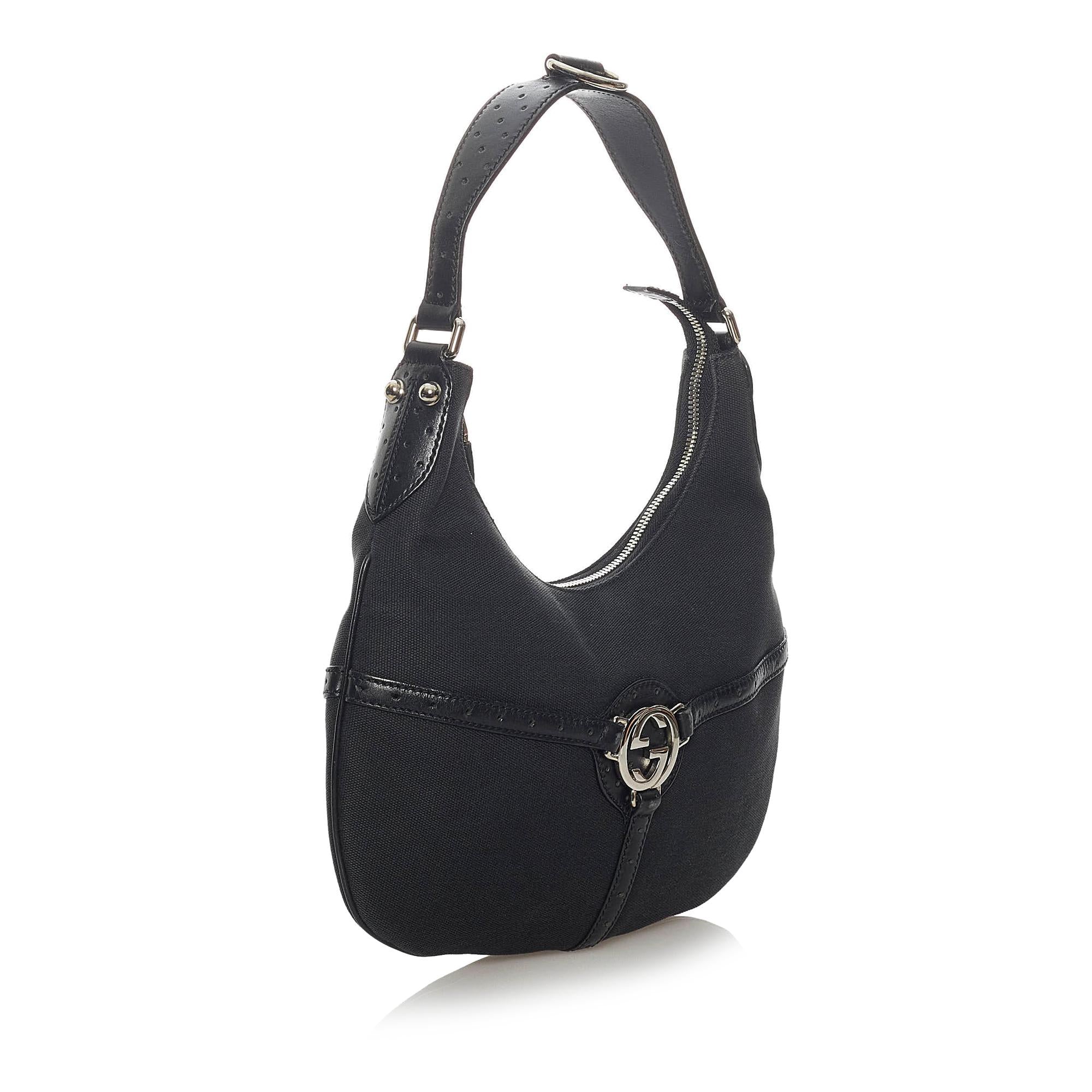Gucci Reins Canvas Hobo Bag (SHG-29240)