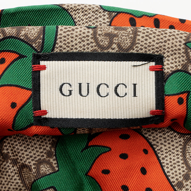 Gucci Silk GG Supreme Strawberry Headband (SHF-18965) – LuxeDH