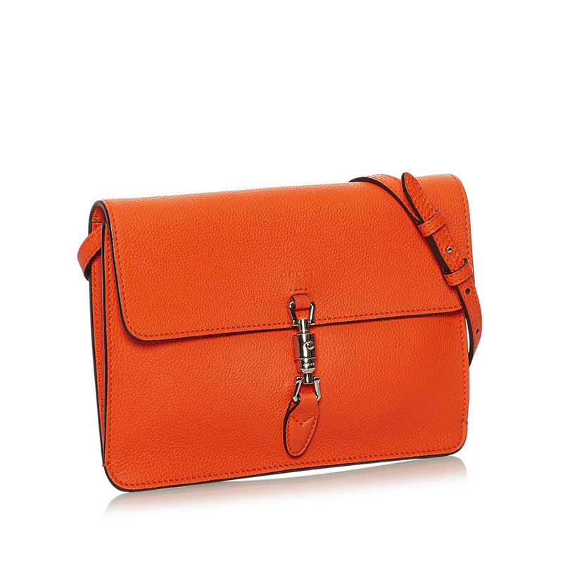 Gucci Soft Jackie Convertible Leather Crossbody Bag (SHG-33160