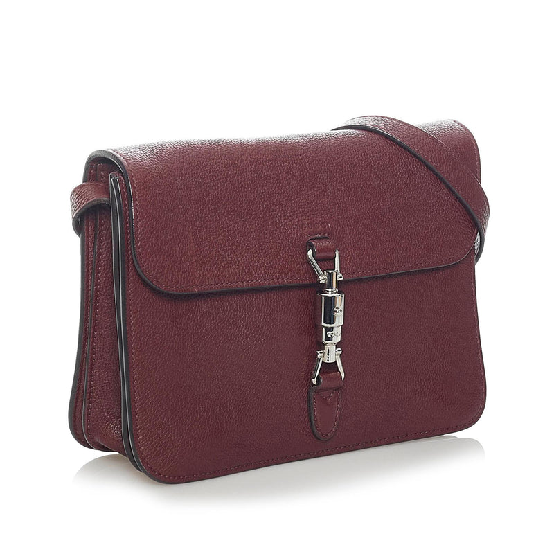 Gucci Soft Jackie Convertible Leather Crossbody Bag (SHG-33527