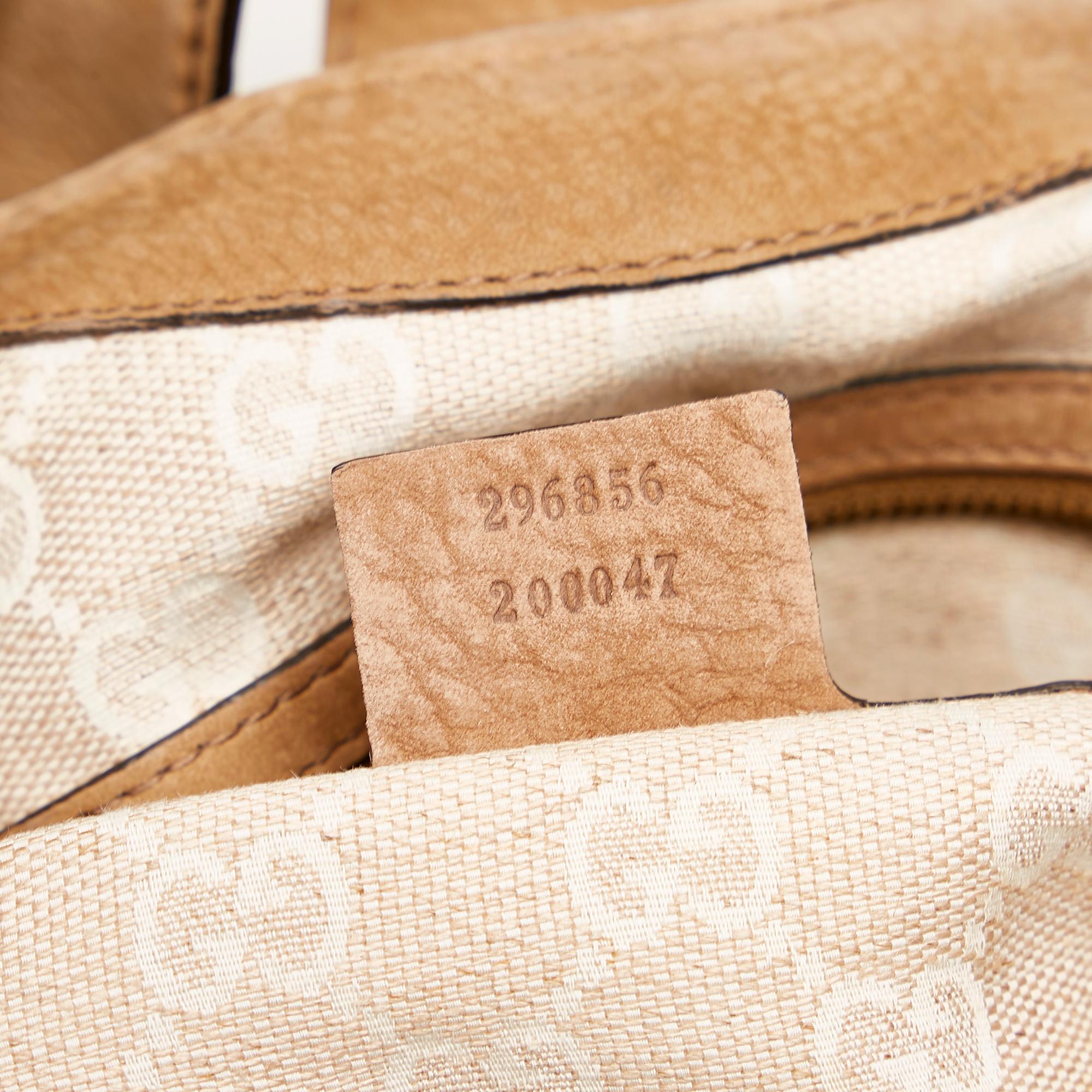 Gucci Soft Stirrup Nubuck Leather Shoulder Bag (SHG-30343)