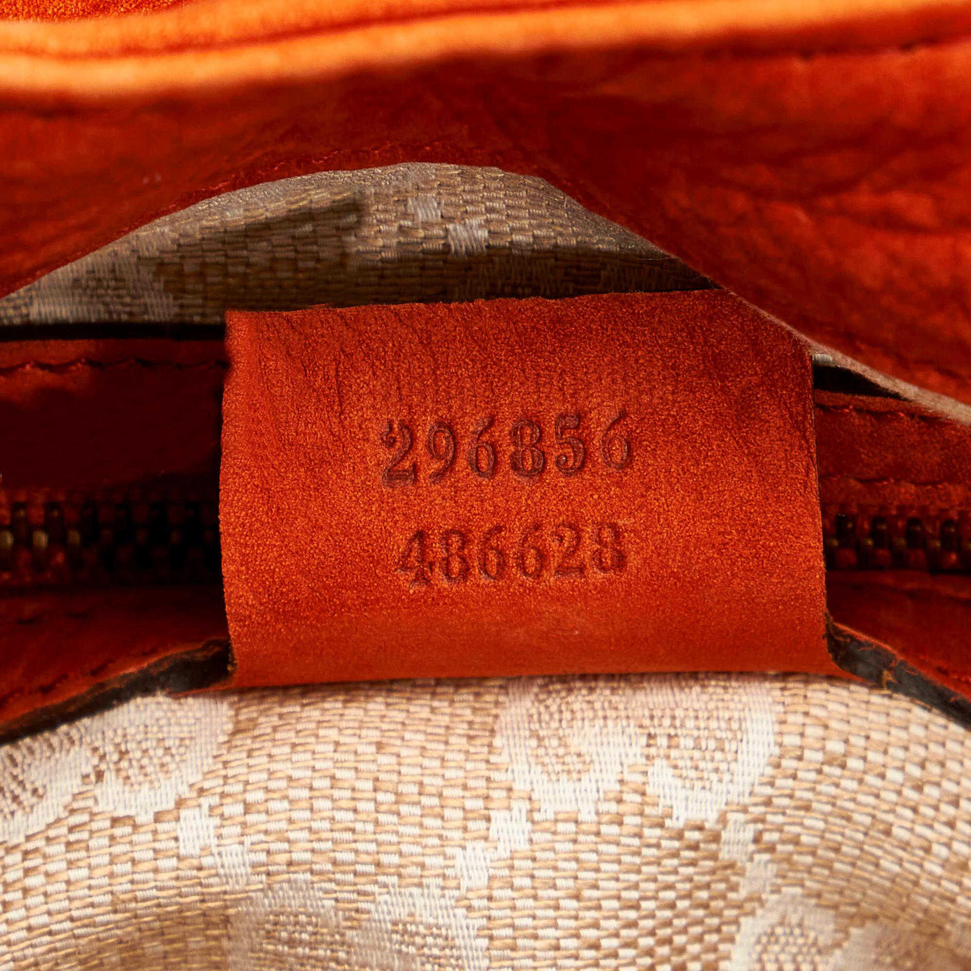 Gucci Soft Stirrup Nubuck Leather Tote Bag (SHG-32597)