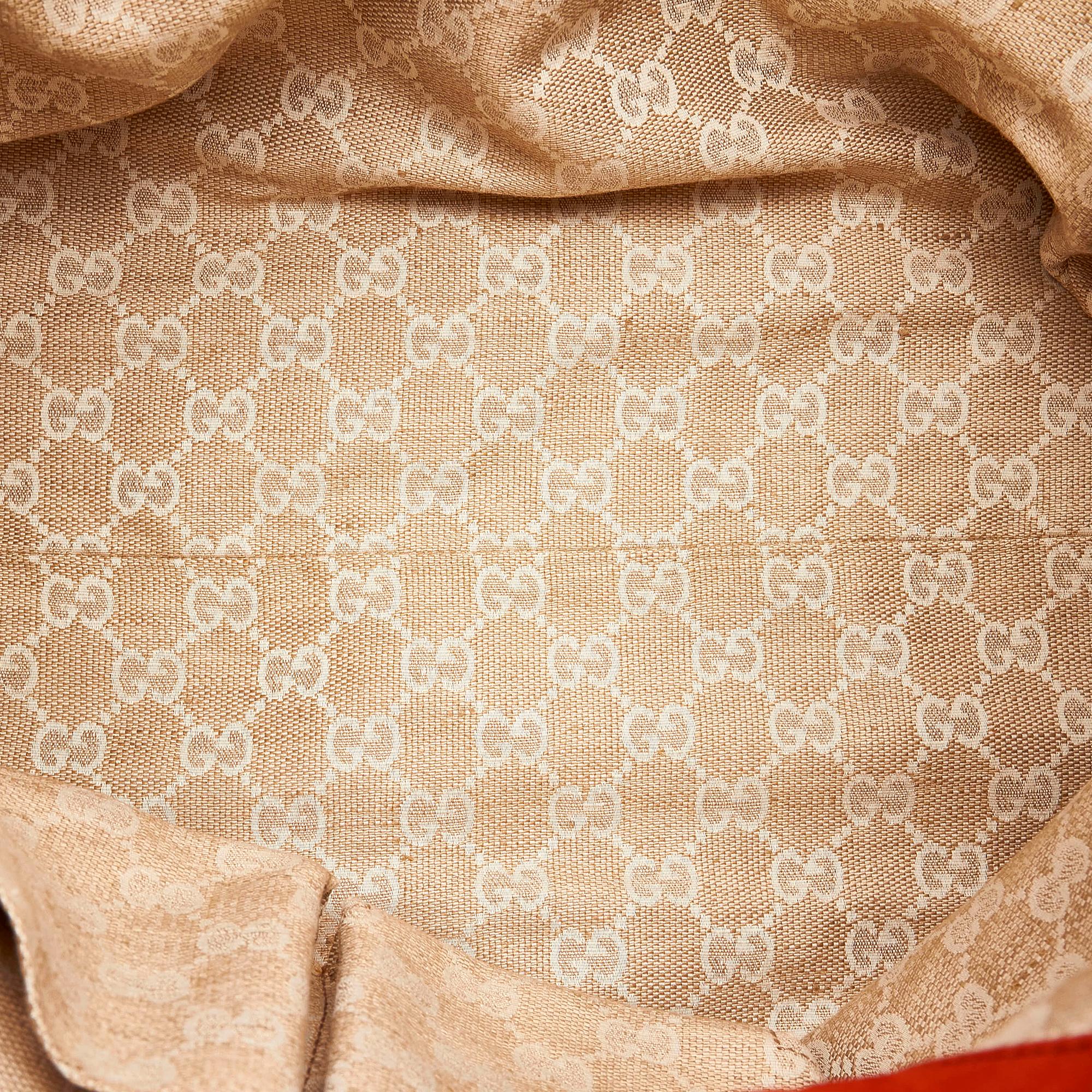 Gucci Soft Stirrup Nubuck Leather Tote Bag (SHG-32597)