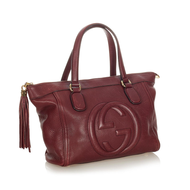Gucci Soho Working Leather Tote Bag (SHG-31944)
