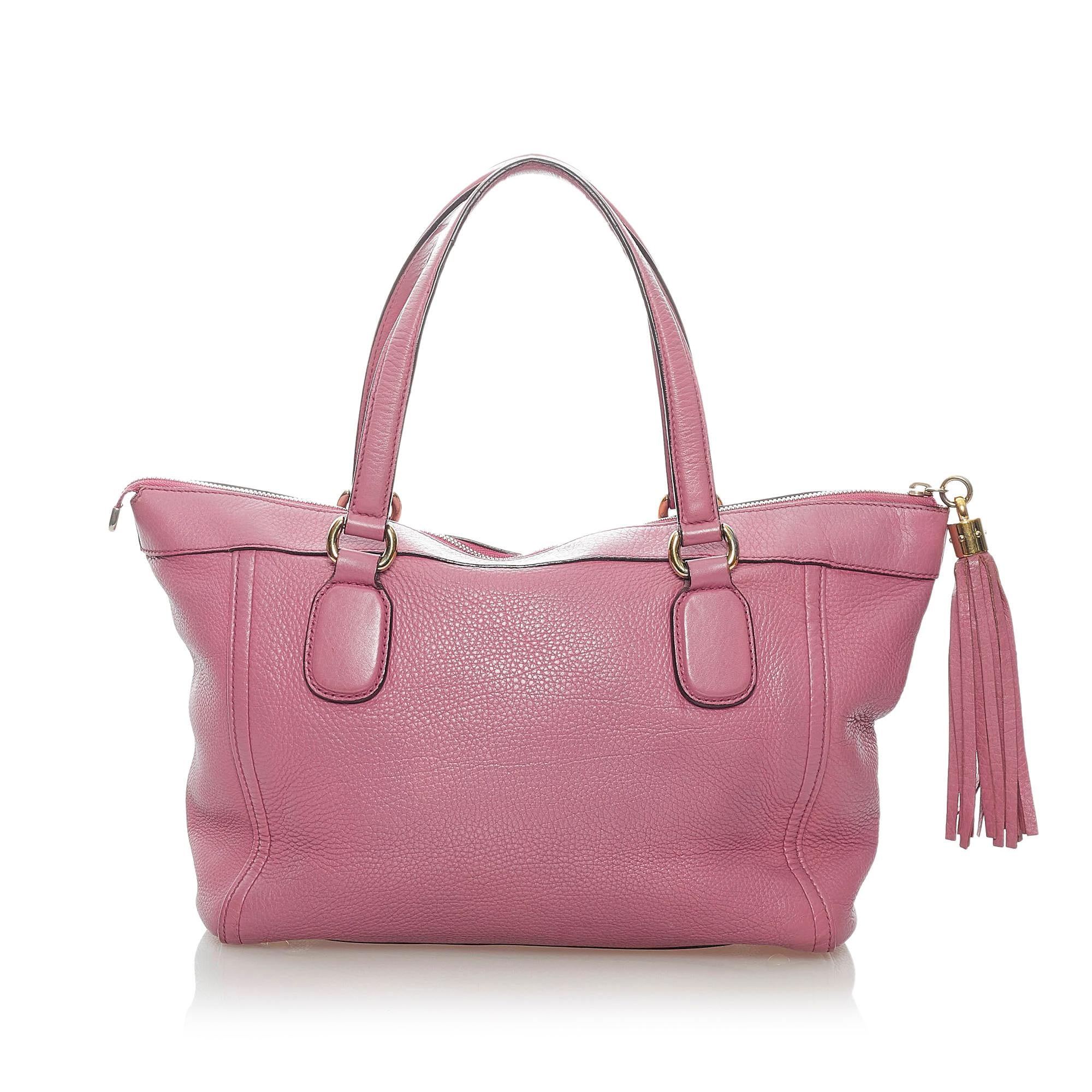 Gucci Soho Working Leather Tote Bag (SHG-32399)