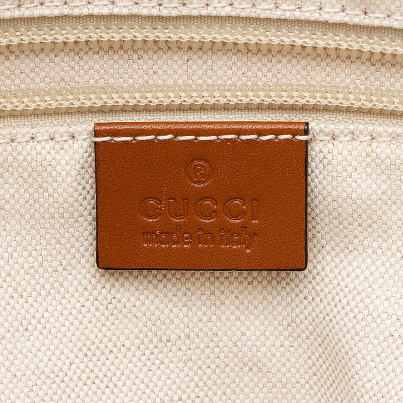 Gucci Straw Web Tote (SHF-15973)