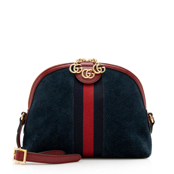Gucci Suede Ophidia Dome Small Shoulder Bag (SHF-15731)