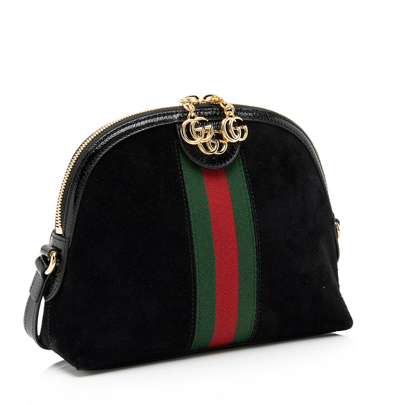 Gucci Suede Ophidia Dome Small Shoulder Bag (SHF-23744)
