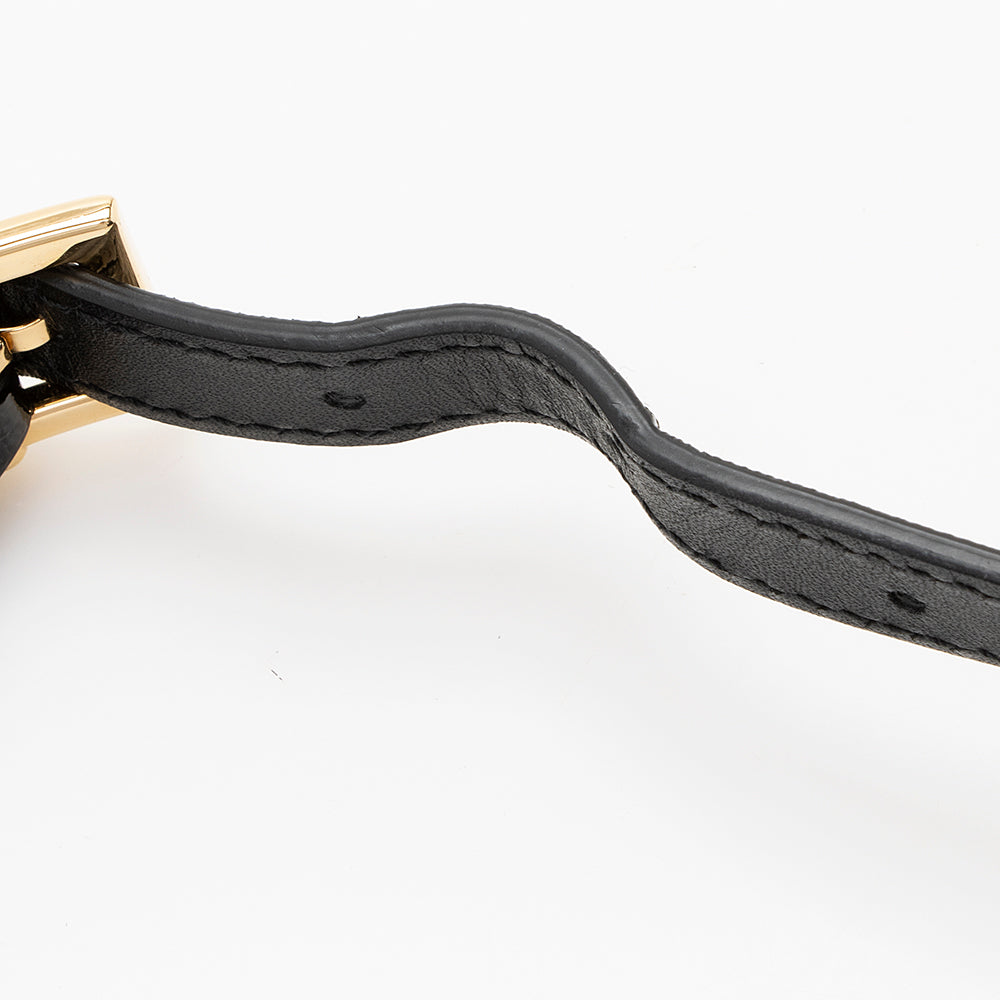 Gucci Suede Patent Leather Ophidia Dome Small Shoulder Bag (SHF-19215)