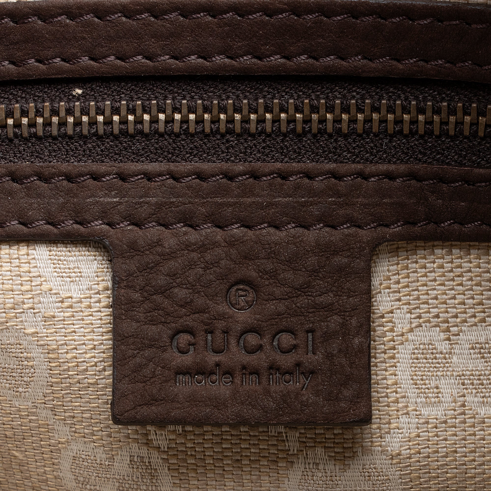 Gucci Suede Stirrup Tote (SHF-XdZ15l)