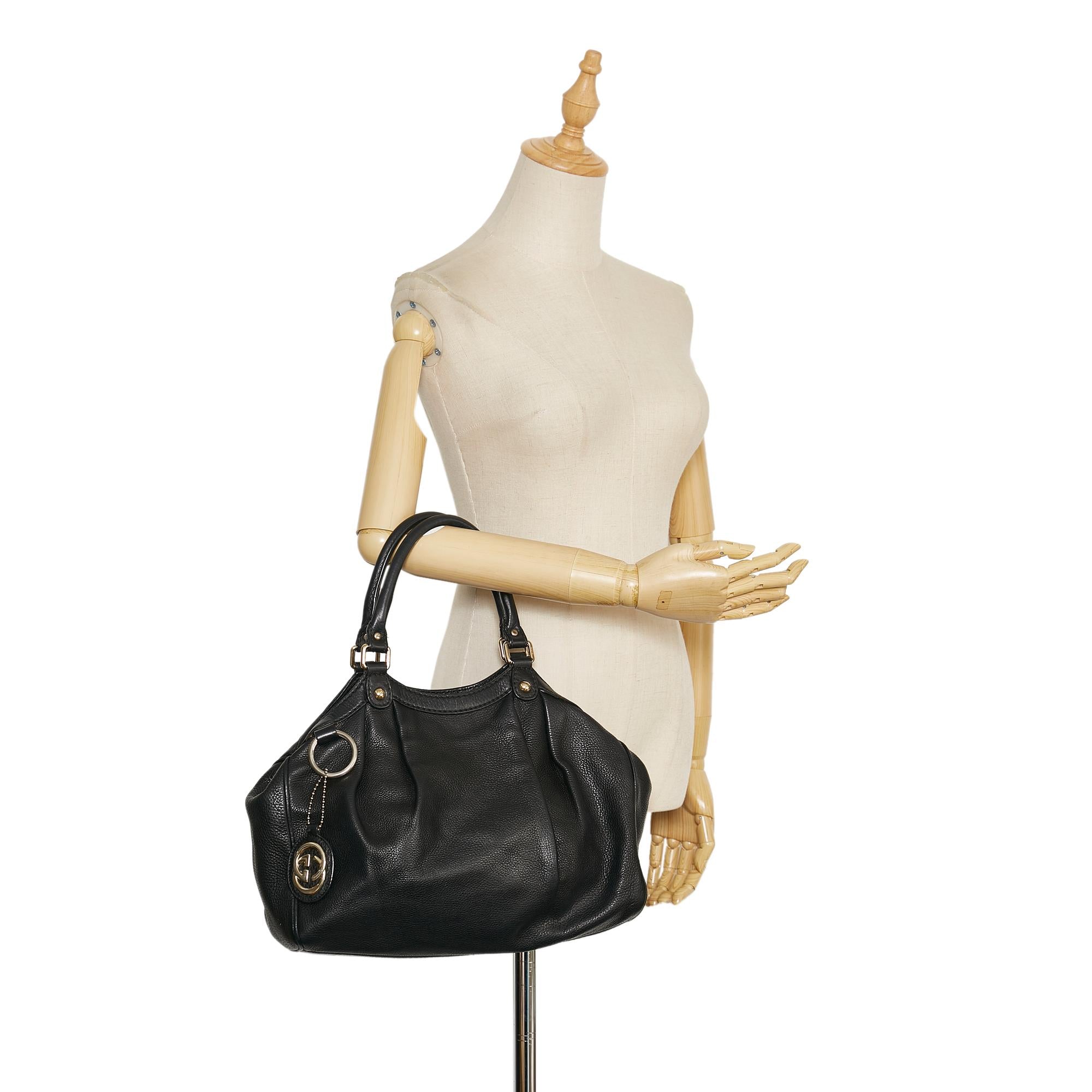 Gucci Sukey Leather Tote Bag (SHG-35565)