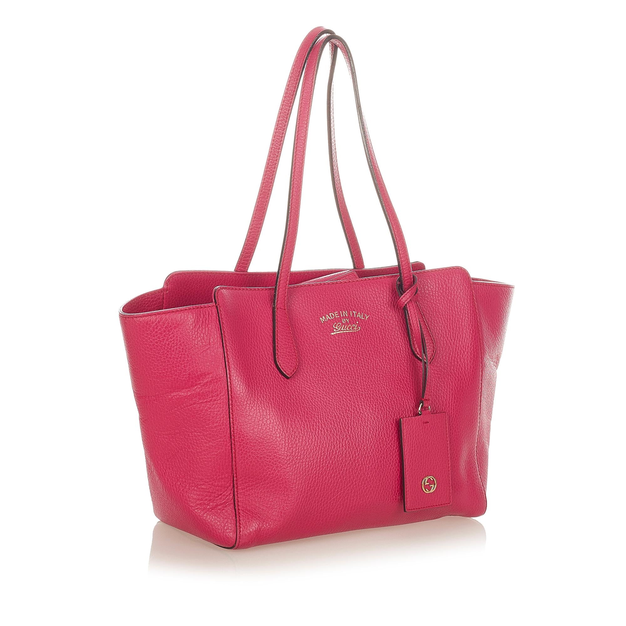 Gucci Swing Leather Tote Bag (SHG-26330)