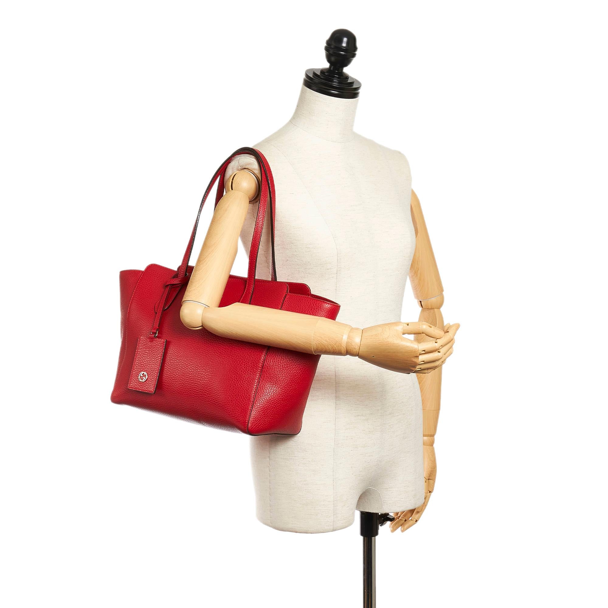 Gucci Swing Leather Tote Bag (SHG-32833)