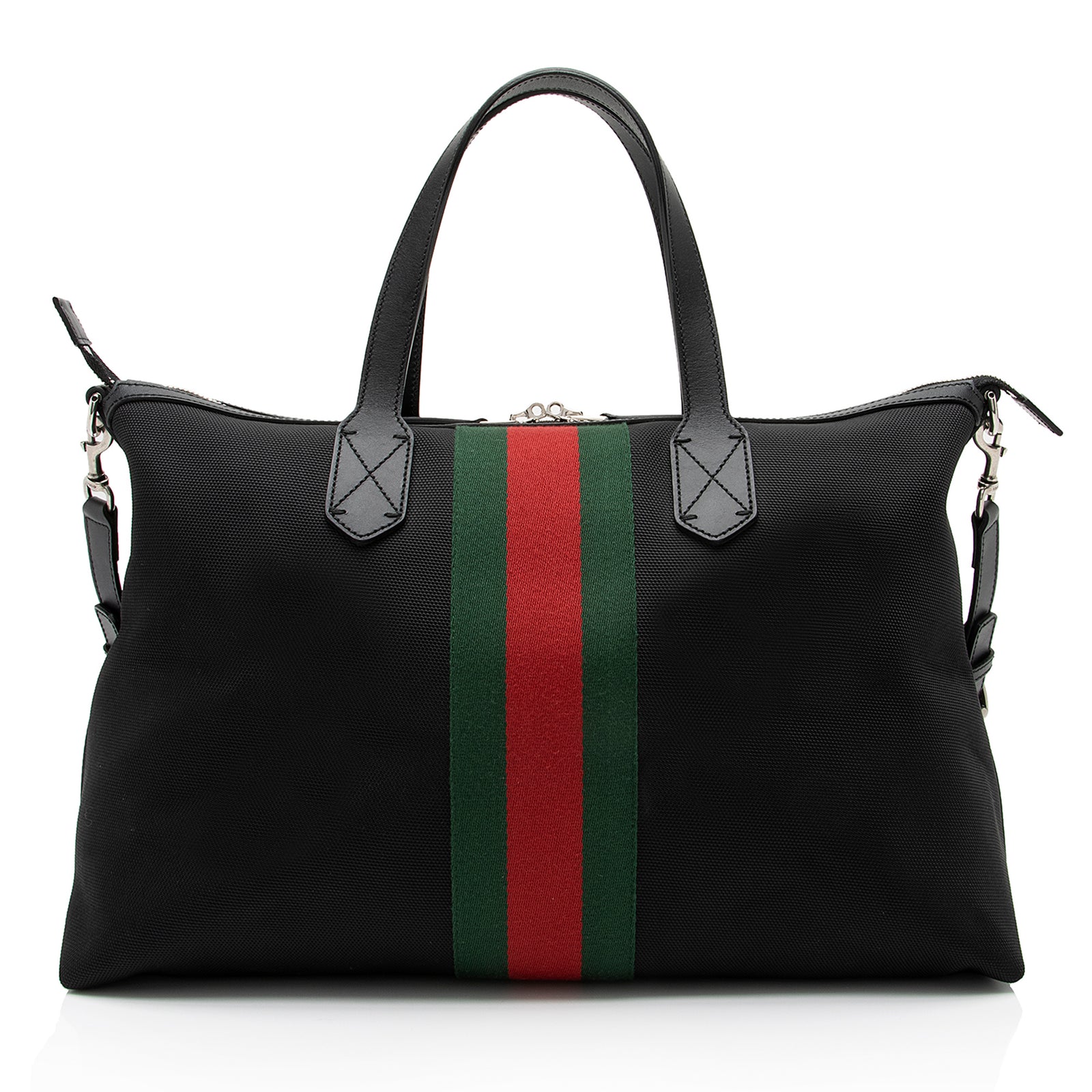 Gucci Techno Canvas Web Travel Duffle Bag (SHF-23259) – LuxeDH 