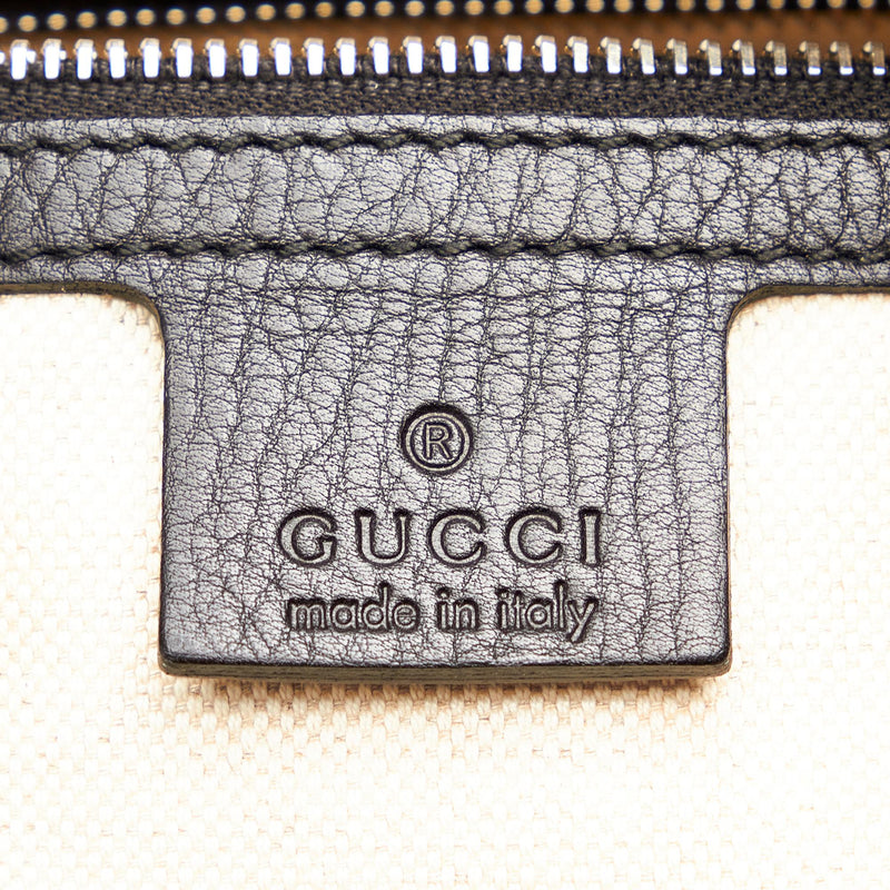 Gucci Techno Horsebit Leather Satchel (SHG-25125)