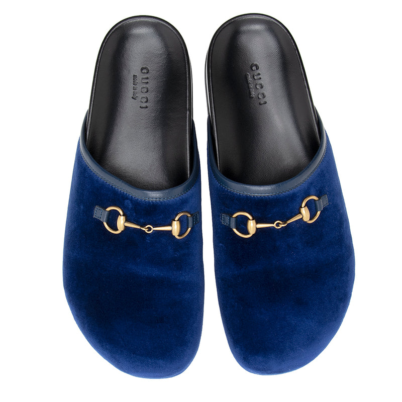 Gucci GG velvet slippers - ShopStyle