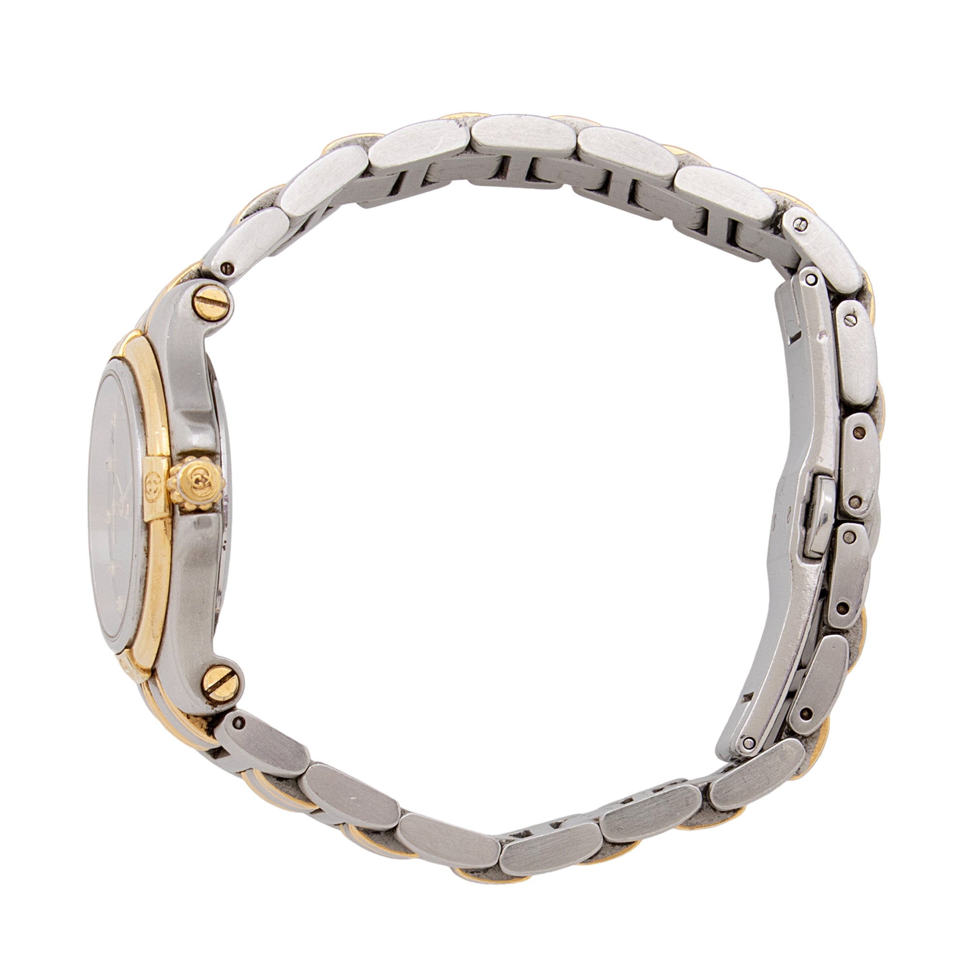 Gucci Vintage 2-Tone Diamond Dial 9000 Watch (SHF-vXWTSg)