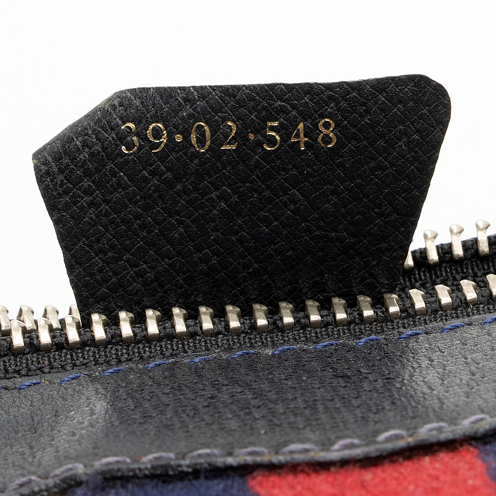 Gucci Vintage GG Plus Web Boston Satchel (SHF-20508)