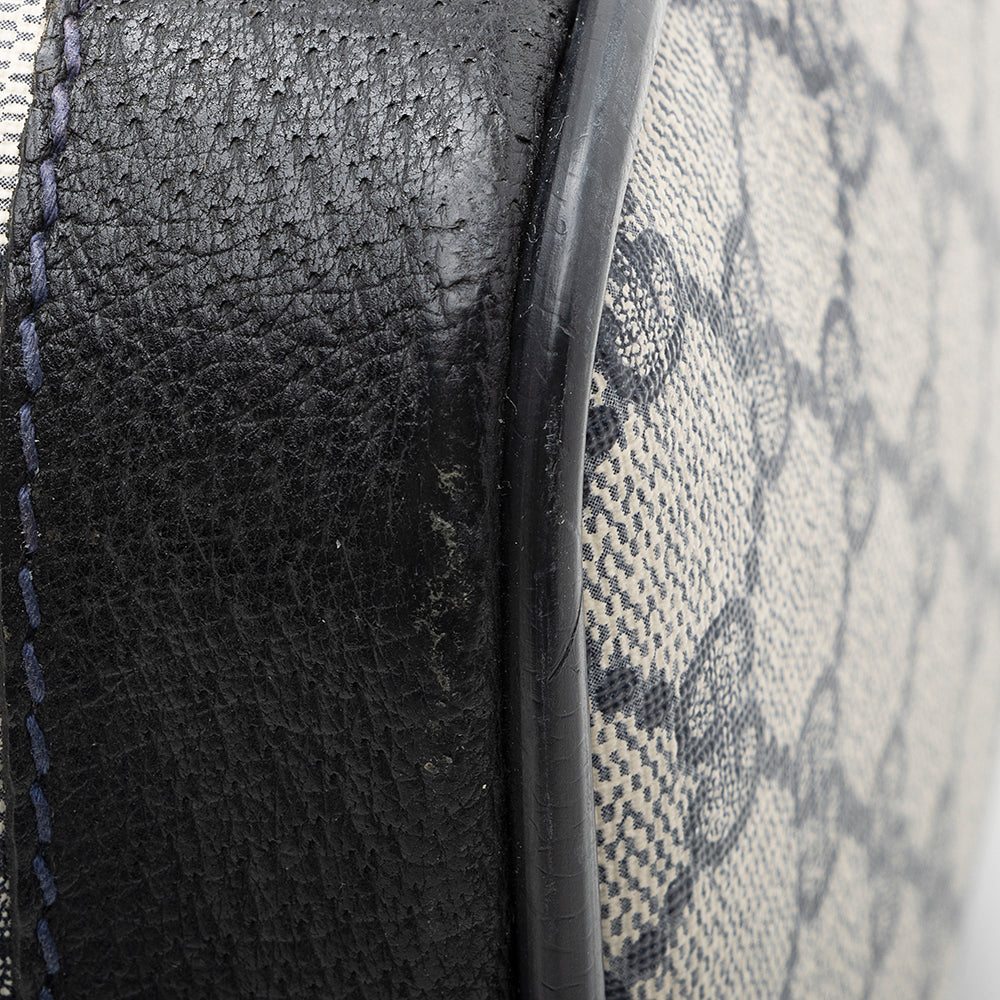 Gucci Vintage GG Plus Web Boston Satchel (SHF-20508)