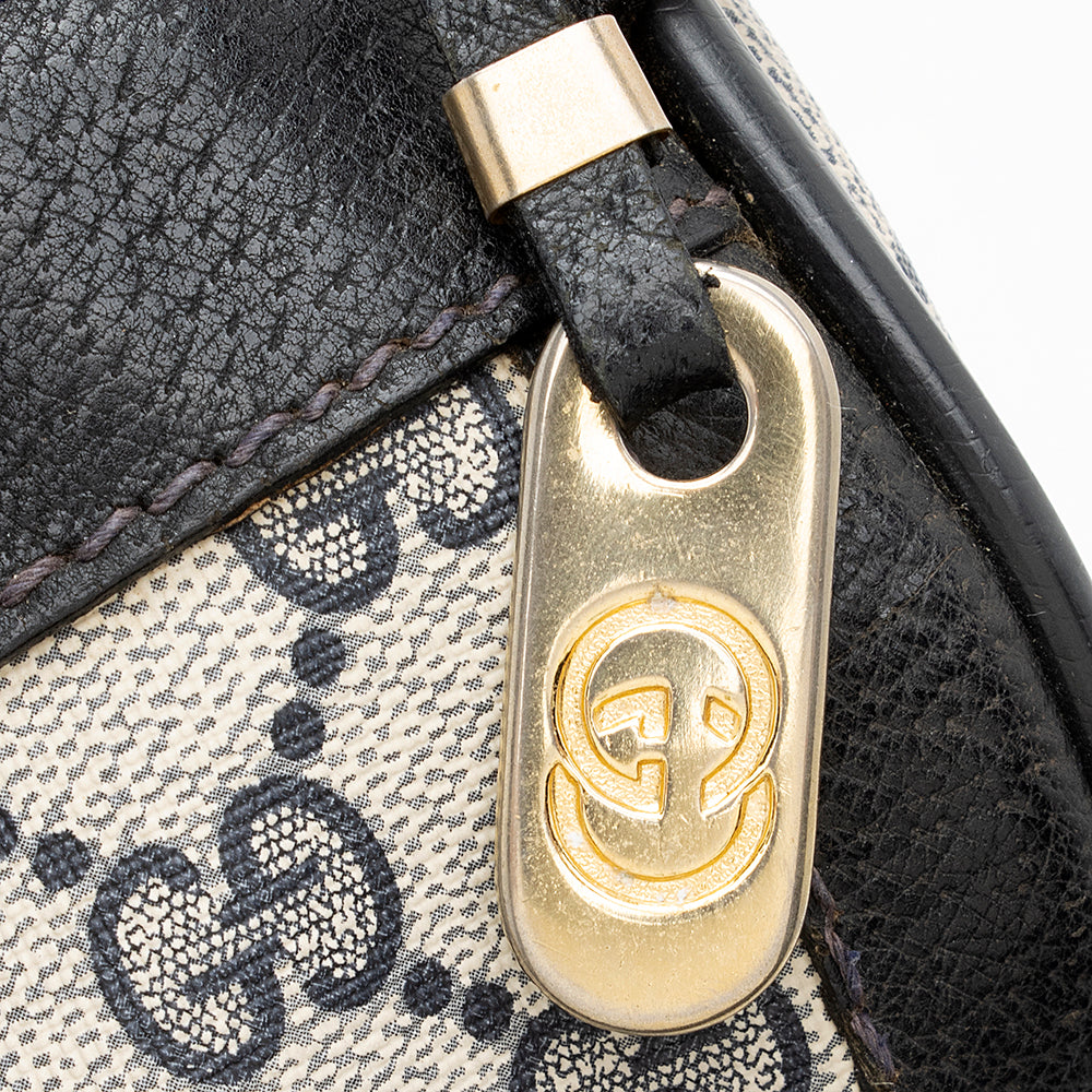 Gucci Vintage GG Plus Web Boston Satchel (SHF-20508)