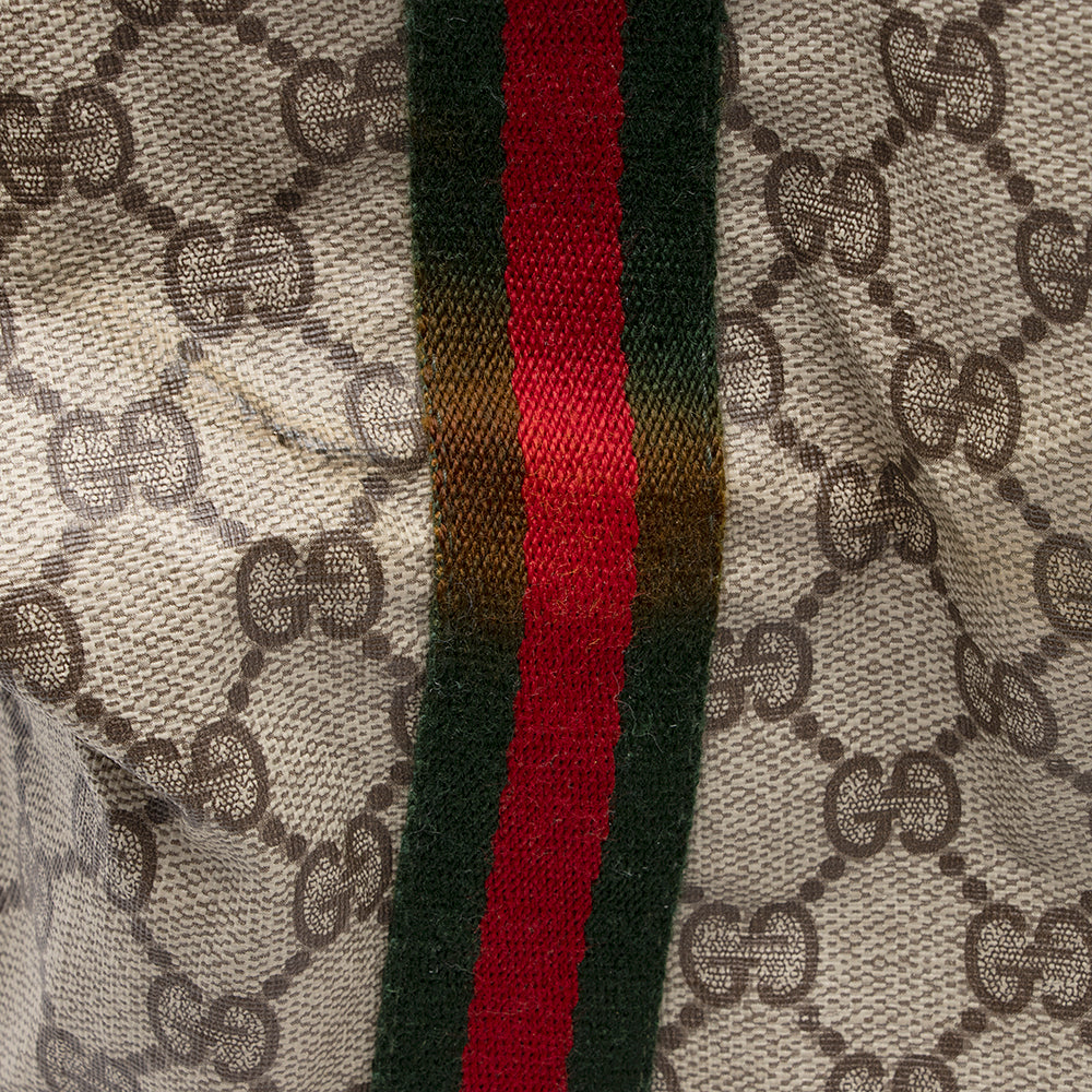 Gucci Vintage GG Plus Web Duffel Bag (SHF-18688)