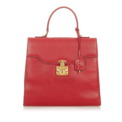 Gucci Vintage Lady Lock Leather Handbag (SHG-25497)