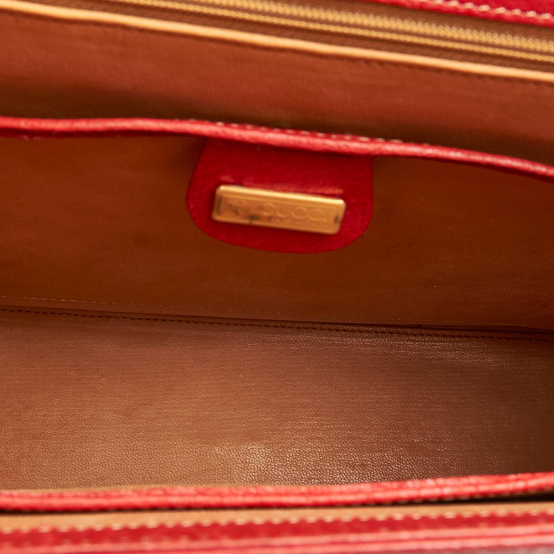 Gucci Vintage Lady Lock Leather Handbag (SHG-25497)