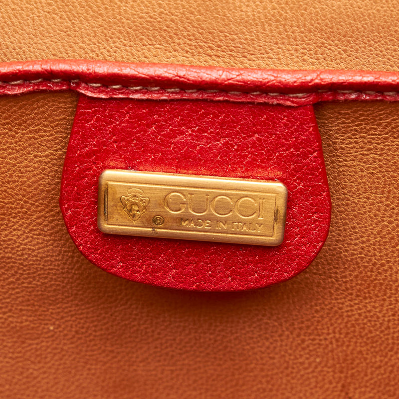 Gucci Vintage Lady Lock Leather Handbag (SHG-31855)
