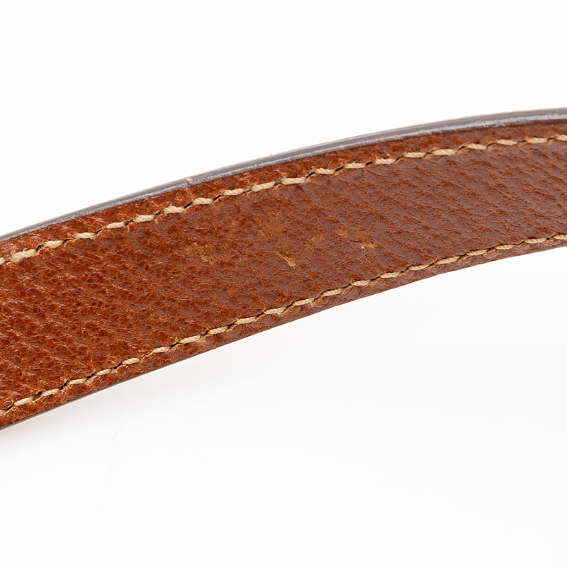 Gucci Vintage Leather Push Lock Satchel - FINAL SALE (SHF-19014)